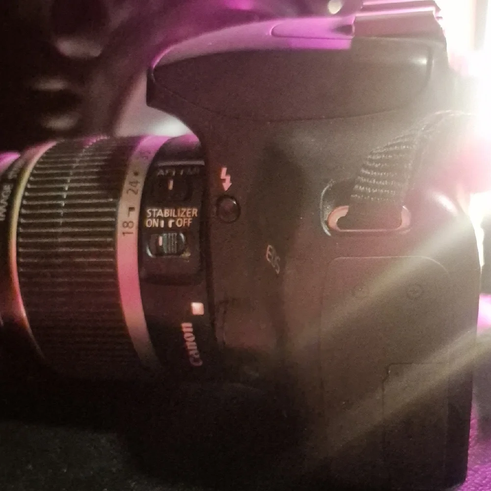 Canon Black Digital Camera with Professional DSLR Design
